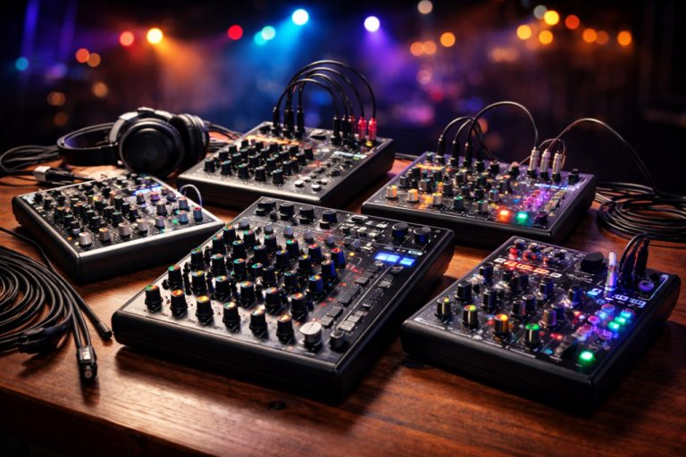 A guide for beginner DJs. Top 8 Compact Audio Mixers for Portable Setups